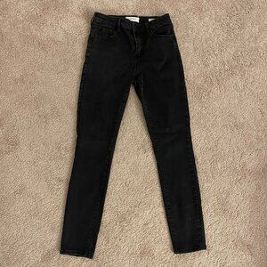 Pacsun Washed Black Mid-Rise Skinniest Jeans 27